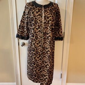 Newport News Leopard Print Coat – Size 6